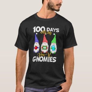 T-shirt 100 Jours Avec Mon Pré K Gnomies Enseignants Étudi