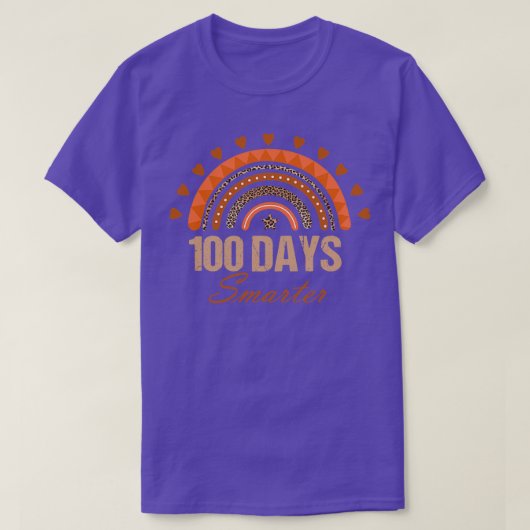 T-shirt 100 Jours Bleu plus intelligent (Design devant)