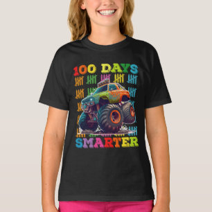 T-shirt 100 Jours Camion Monster Smarter 100e jour École