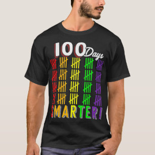 T-shirt 100 jours Comptage intelligent Marques de hachage
