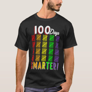 T-shirt 100 jours Comptage intelligent Marques de hachage