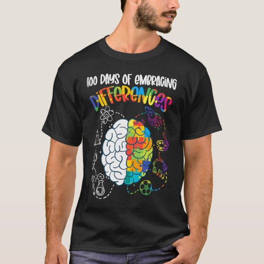 T-shirt 100 Jours D'acceptation Des Différences En Spécial (Devant)