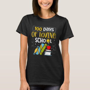 T-shirt 100 Jours D'amour École Léopard 100ème Jour Enseig