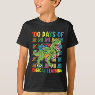 T-shirt 100 Jours D'Apprentissage Magique À L'École Rex Di