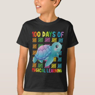 T-shirt 100 Jours d'apprentissage magique École de tortue