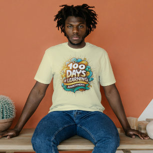 T-shirt 100 Jours d'apprentissage Réalisations Amusants Ja