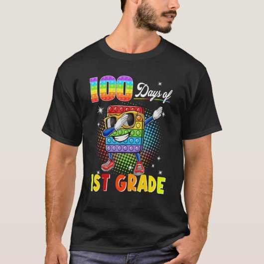 T-shirt 100 Jours De 1ère Classe Dabbing Fidget Pop It (Devant)