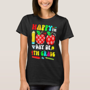T-shirt 100 Jours De 4E Année Bonne 100E Jour De L'École T