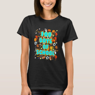 T-shirt 100 jours de balle de sport scolaire enseignant ou