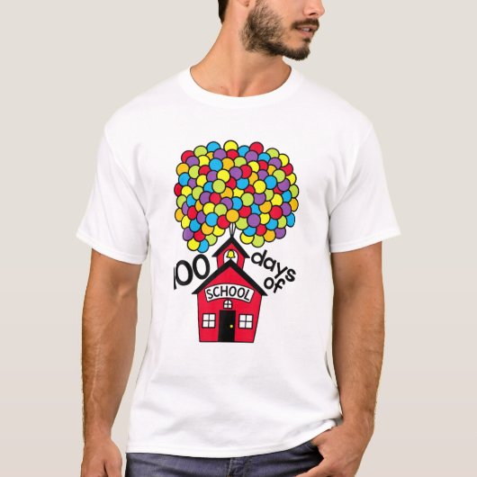 T-shirt 100 Jours De Ballons Scolaires (Devant)