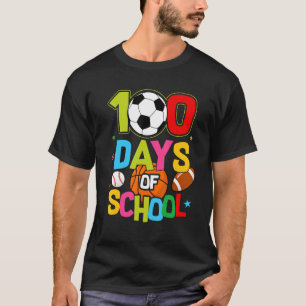 T-shirt 100 Jours De Base-Basket-Ball Soccer Pied