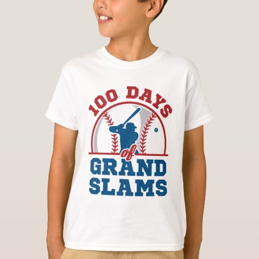 T-shirt 100 jours de baseball des Grands Slams (Devant)