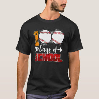 T-shirt 100 Jours De Baseball Scolaire 100 Jours Smarter 1