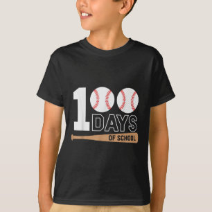 T-shirt 100 Jours De Baseball Scolaire 100E Jour D'École