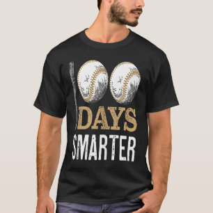 T-shirt 100 Jours De Baseball Scolaire Fun Boy Célébration