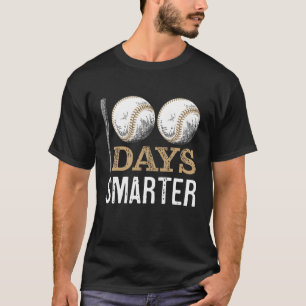 T-shirt 100 Jours De Baseball Scolaire Fun Boy Célébration