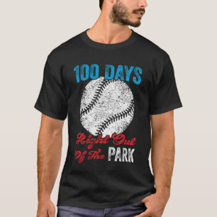 T-shirt 100 Jours De Baseball Scolaire Fun Boy Célébration
