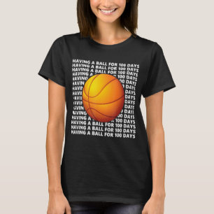 T-shirt 100 Jours De Basketball Scolaire 100E Jour Balls G