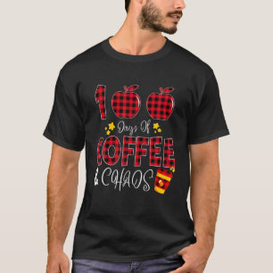 T-shirt 100 Jours De Café Chaos Professeur Heureux 100 Jou