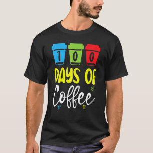 T-shirt 100 Jours De Café Enseignant Caféiné École