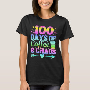 T-shirt 100 Jours De Café Et Chaos 100E Jour D'École