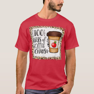 T-shirt 100 jours de café et de chaos 100e jour d'école T