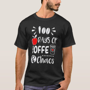 T-shirt 100 Jours De Café Et Professeure Stagiaire De L'éc