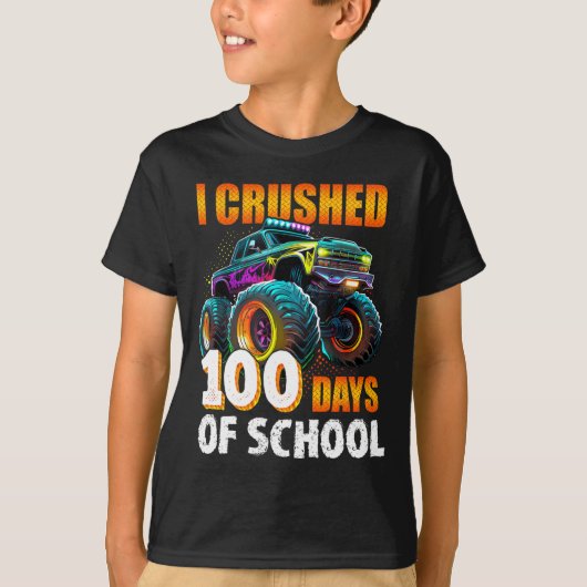 T-shirt 100 Jours De Camion Monster 100E Jour De Scho (Devant)