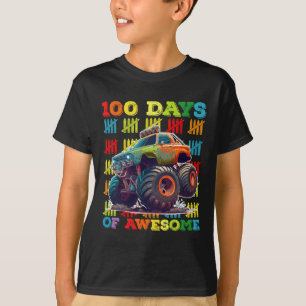 T-shirt 100 jours de camion monstre génial 100e jour d'éco