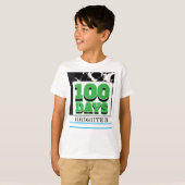 T-shirt 100 jours de Carnet scolaire Livre vert (Devant entier)