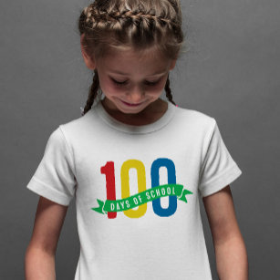 T-shirt 100 jours de chemise pour enfant