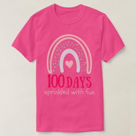 T-shirt 100 jours de conception scolaire 1 (Design devant)