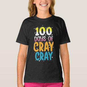 T-shirt 100 jours de crayon cray 100e jour d'école Enseign