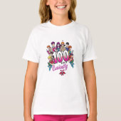 T-shirt 100 jours de curiosité : Explorez, Apprenez, (Devant)