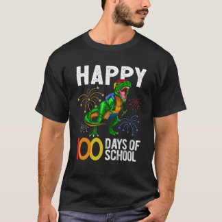 T-shirt 100 Jours De Dinosaure Scolaire T Rex