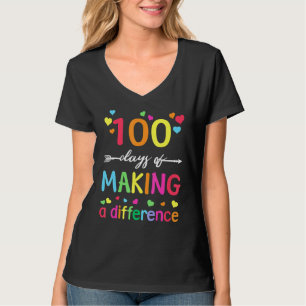 T-shirt 100 Jours De Faire La Différence 100E Jour D'École