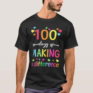 T-shirt 100 Jours De Faire La Différence 100E Jour D'École