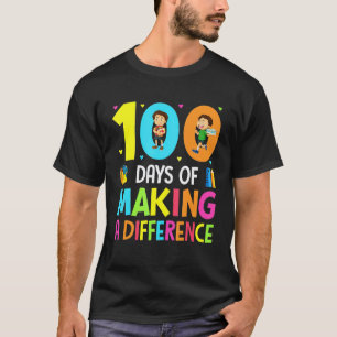 T-shirt 100 jours de faire la différence 100e jour d'école