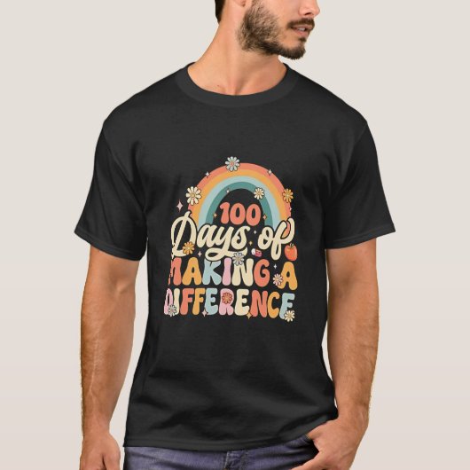 T-shirt 100 jours de faire la différence Enseignement Arc- (Devant)