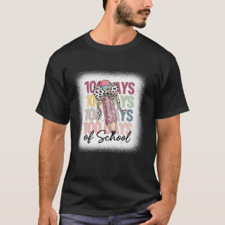 T-shirt 100 Jours de filles de l'école Coquette Bow 100e J