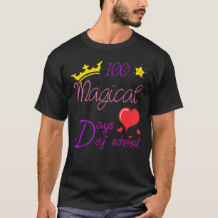 T-shirt 100 Jours De Filles D'École Couronne 100 Jours Mag