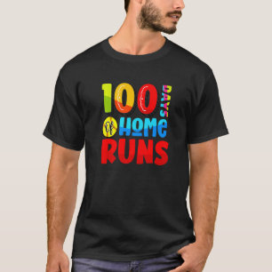 T-shirt 100 Jours de Home Runs Baseball School 100e Jour d