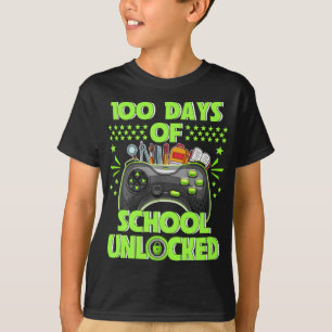 T-shirt 100 Jours De Jeux Vidéo Enfants Garçon Fille Cadea