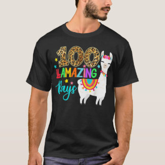 T-shirt 100 Jours de lamazing Llama 100e Jour d'enseigneme