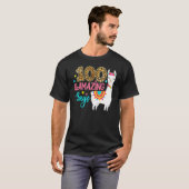 T-shirt 100 Jours De Lamazing Llama 100E Jour D'Enseigneme (Devant entier)