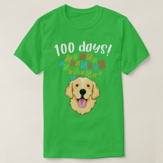 T-shirt 100 Jours de l'école Costume garçon fille chien do (Design devant)