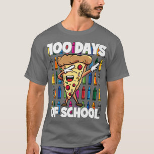 T-shirt 100 jours de l'école Dabbing Pepperoni Pizza Slice