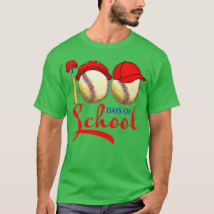T-shirt 100 Jours de l'école de baseball enseignant enfant