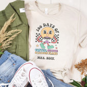 T-shirt 100 jours de l'école Retro Enseignant