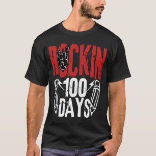 T-shirt 100 Jours de l'école Rock N Roll Musique Guitare